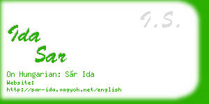 ida sar business card